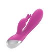 Dual Vibe with Rabbit USB Silicone Pink
